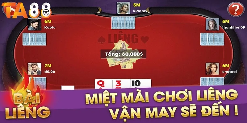 Thử vận may với Liêng TA88 Thử vận may với Liêng TA88